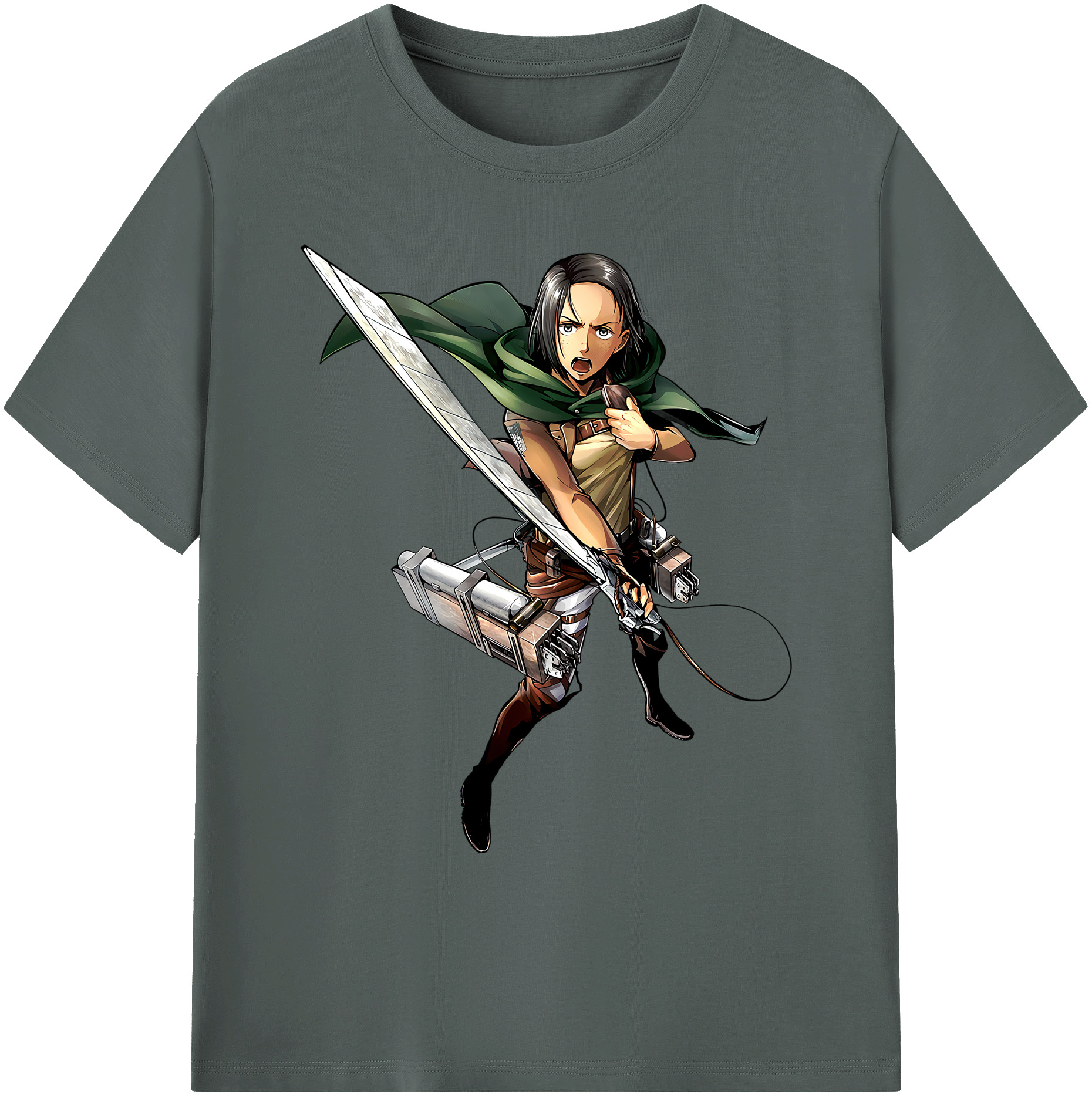 （画像用） 進撃の巨人 Attack on Titan 綿100％ メンズ半袖Tシャツ｜肌触りやわらか＆通気性